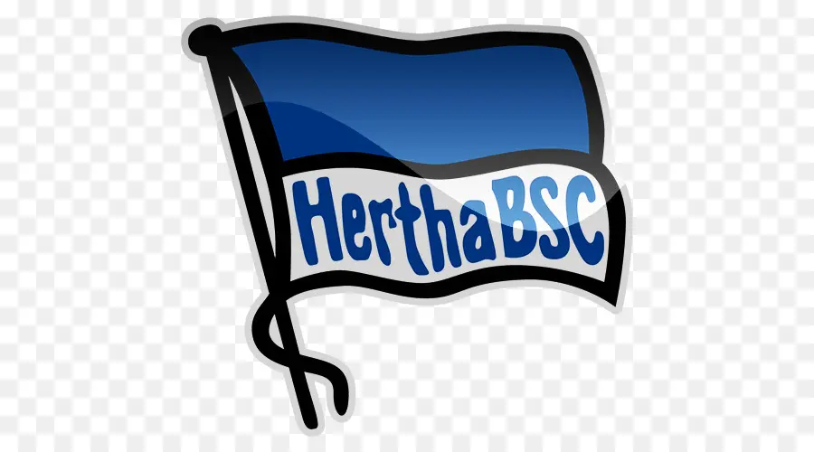 Drapeau Hertha Berlin，Bleu PNG