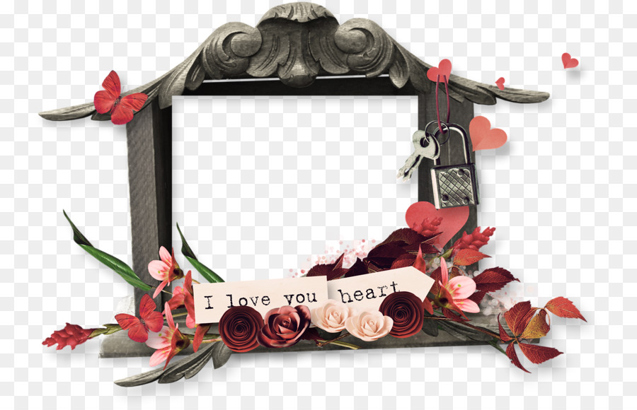 Cadre Décoratif，Fleurs PNG