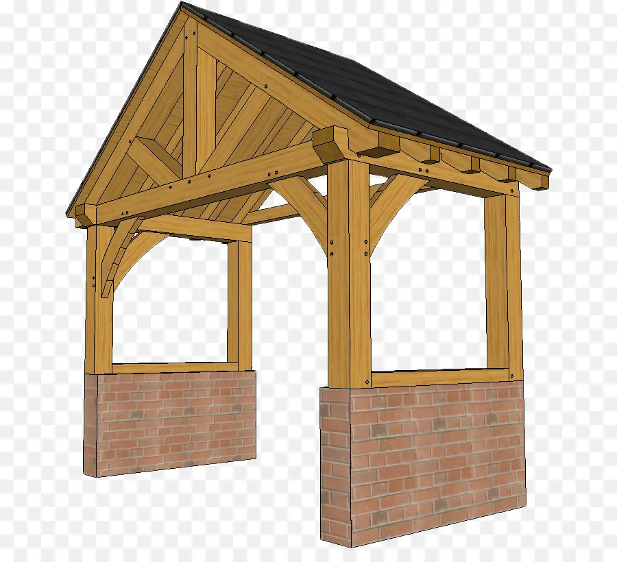 Gazebo En Bois，Belvédère PNG