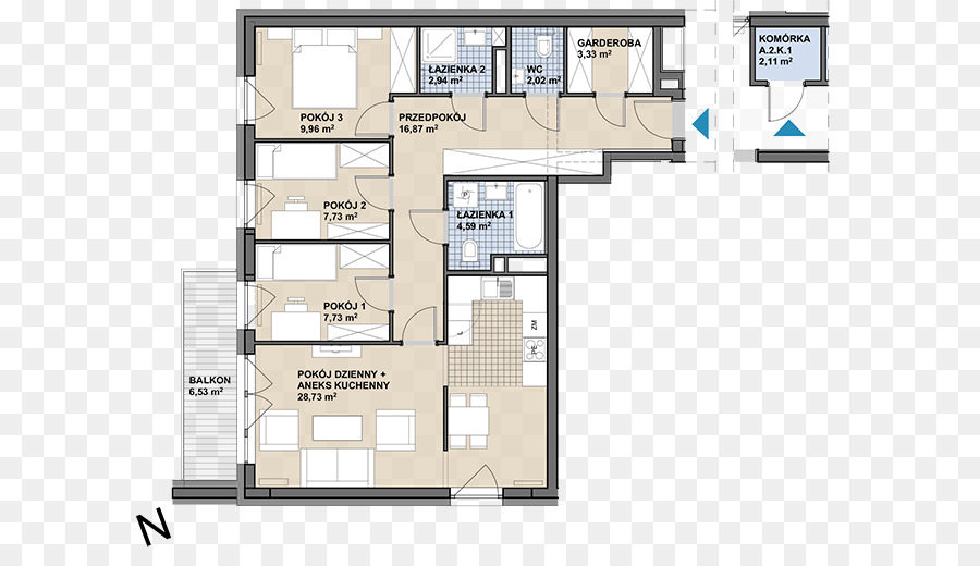 Plan D étage，L Architecture PNG