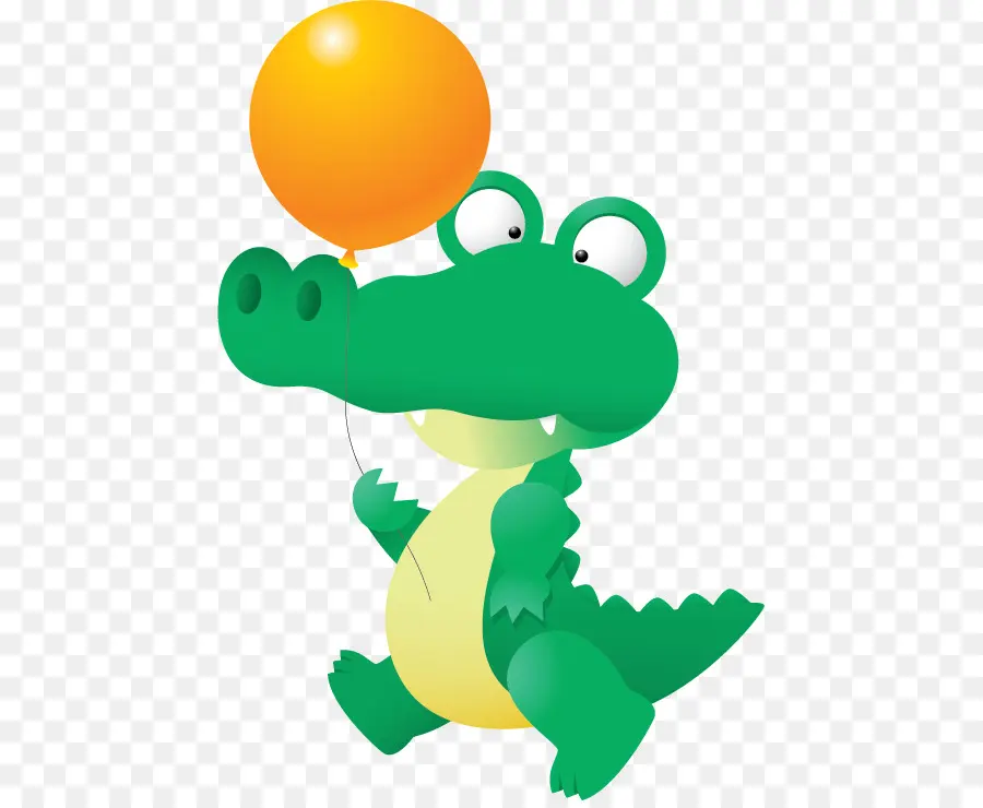 Crocodile De Dessin Animé，Ballon PNG