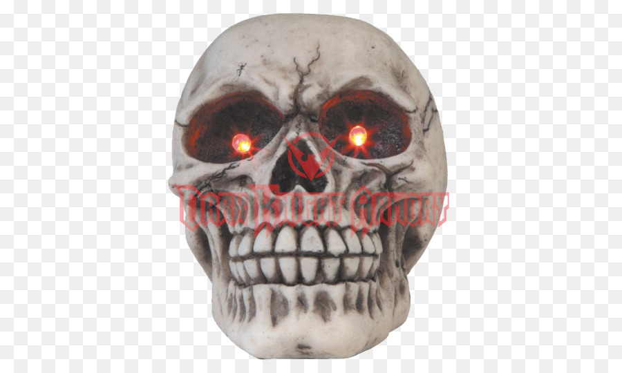 Crâne Aux Yeux Rouges，Halloween PNG