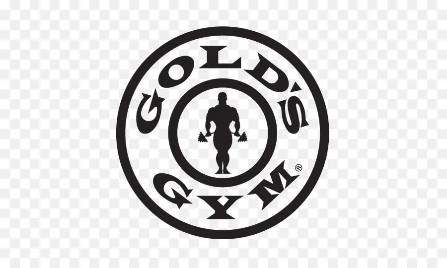 Logo Du Gold's Gym，Noir PNG