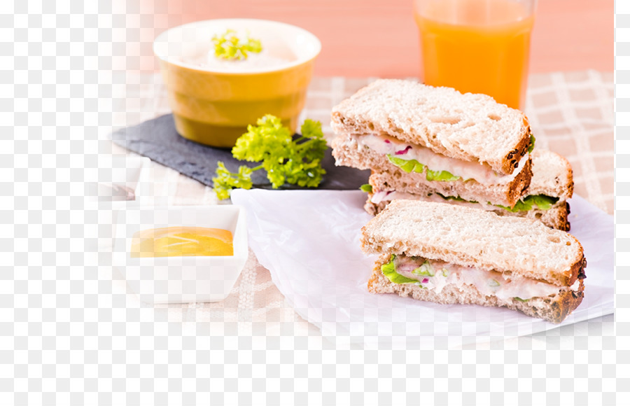 Le Petit Déjeuner Sandwich，Jambon Et Fromage Sandwich PNG