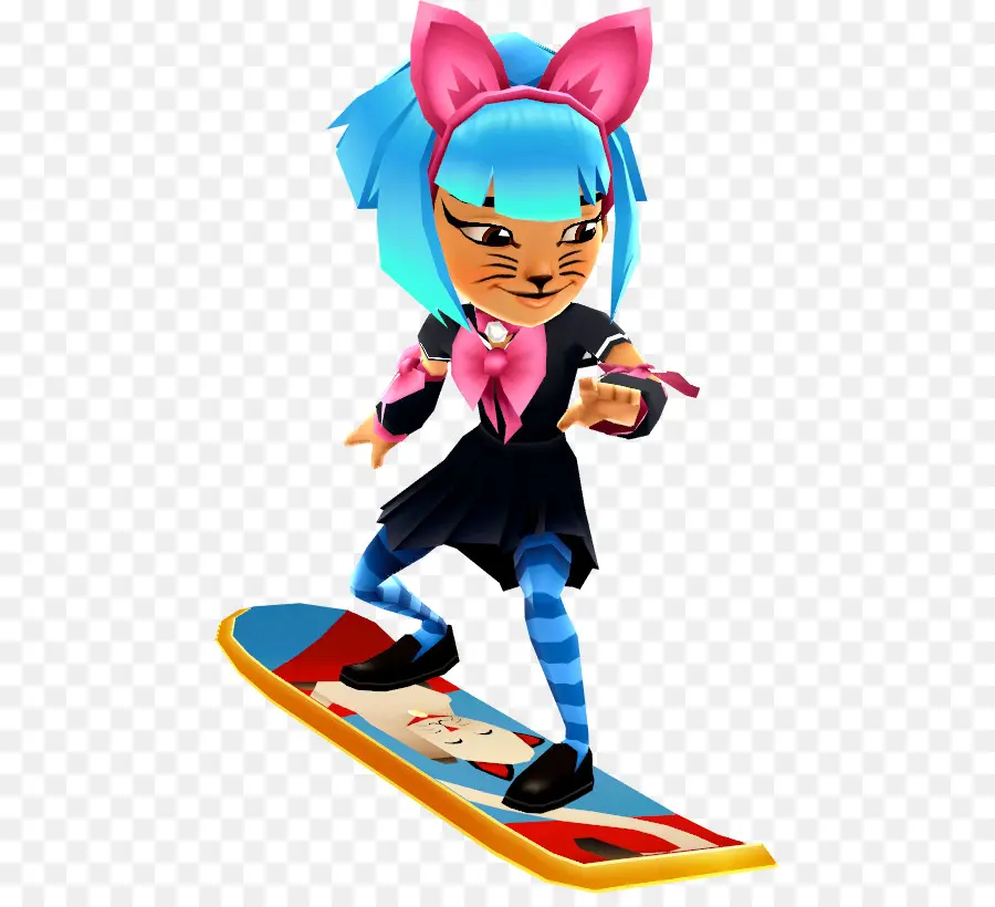 Personnage De Dessin Animé，Skateboard PNG