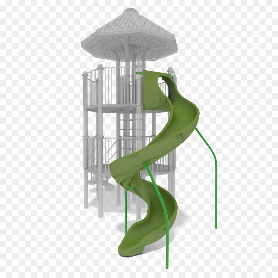 Toboggan En Spirale Verte，Jouer PNG