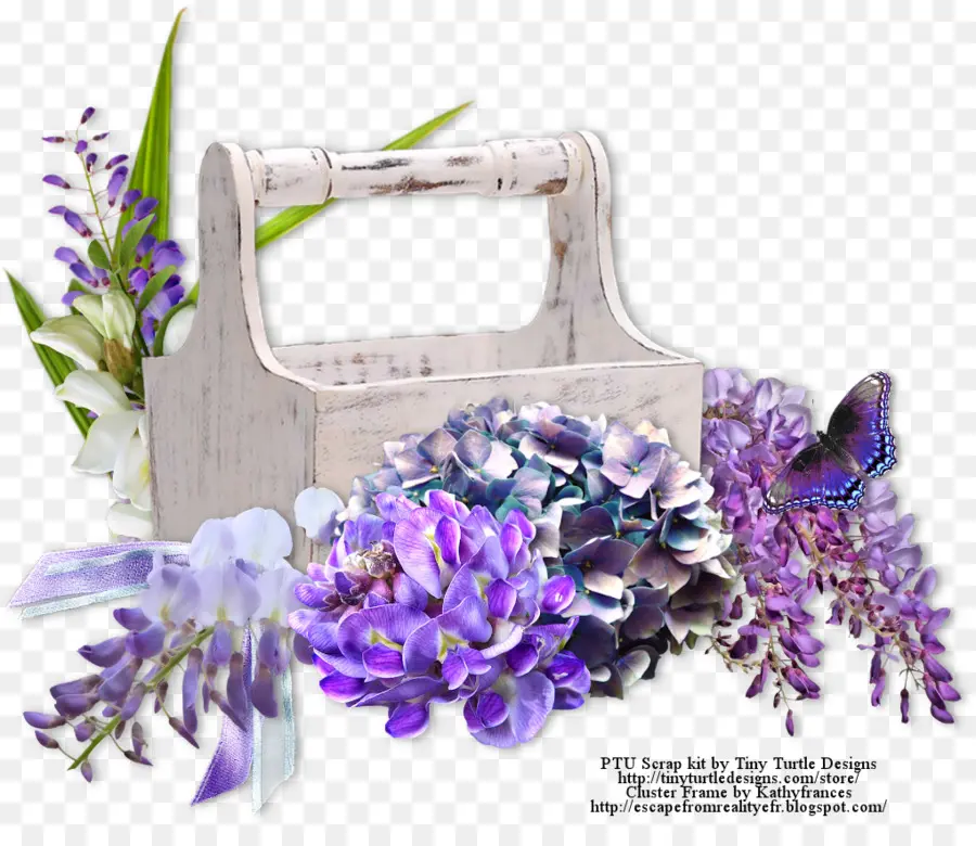 Panier De Fleurs，Fleurs PNG