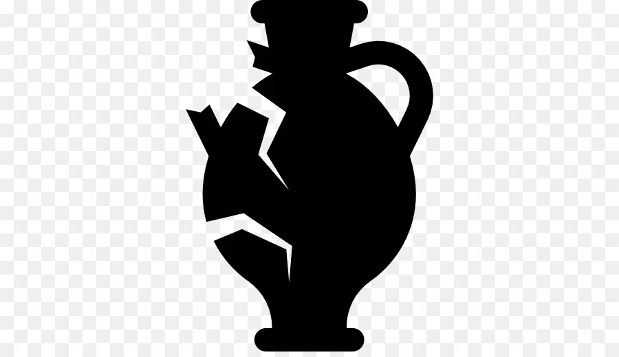 Vase Cassé，Silhouette PNG