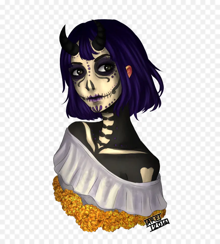 Fille De Crâne，Art PNG