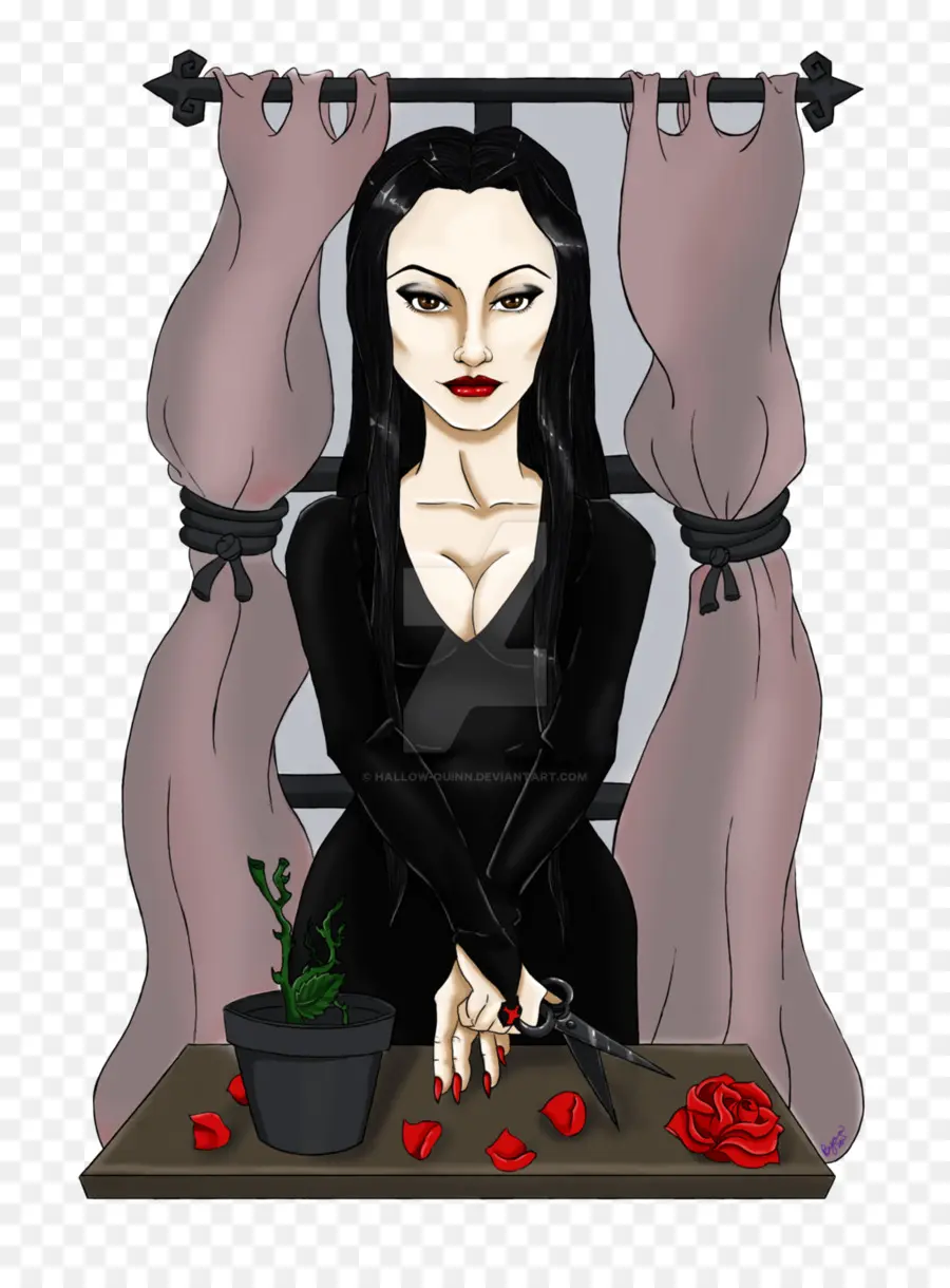 Morticia Addams，Famille Addams PNG