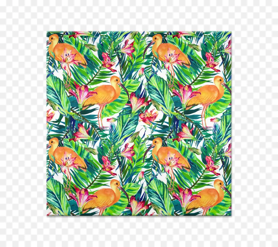 Oiseaux Tropicaux，Fleurs PNG