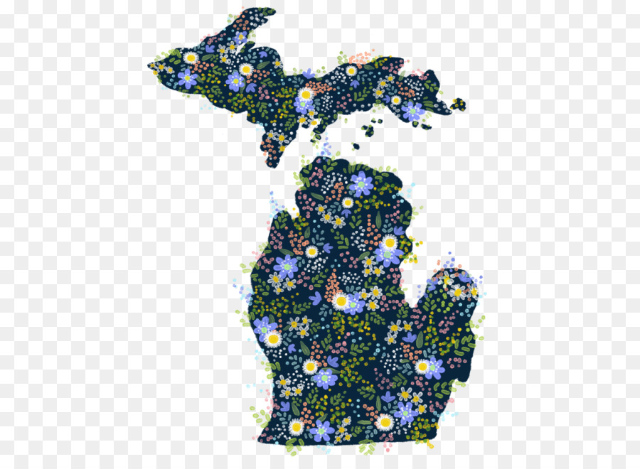 Carte Du Michigan，État PNG