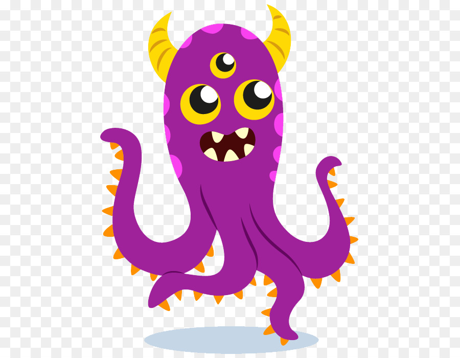 Monstre Violet，Dessin Animé PNG