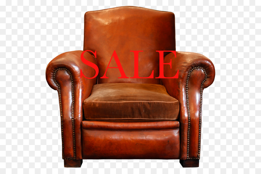 Fauteuil Club，Couleur Caramel PNG