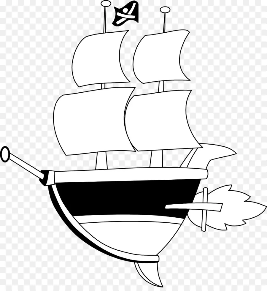 Bateau Pirate，Voiles PNG