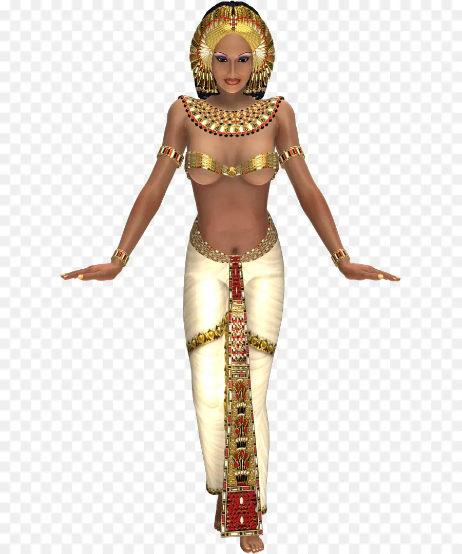 Costume De Reine égyptienne，Tenue PNG