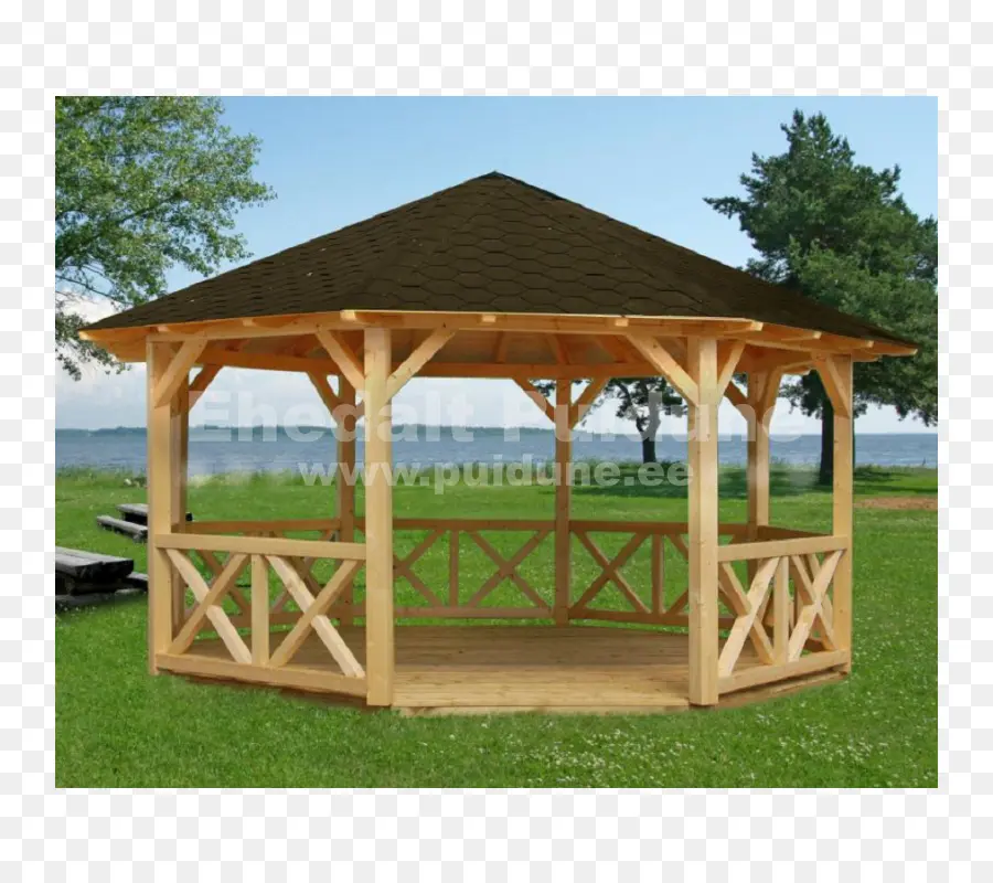 Gazebo En Bois，De Plein Air PNG