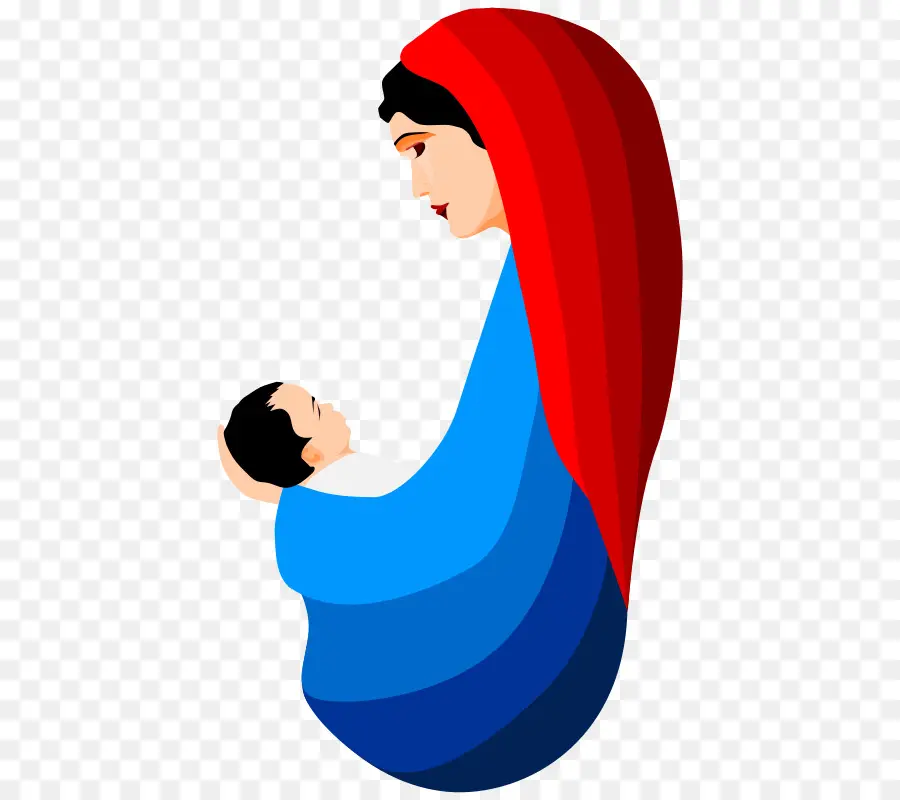 Illustration De La Mère Et De L'enfant，Mère PNG