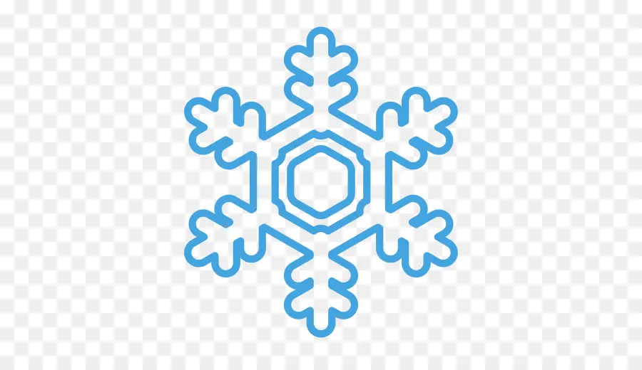 Flocon De Neige Bleu，Hiver PNG