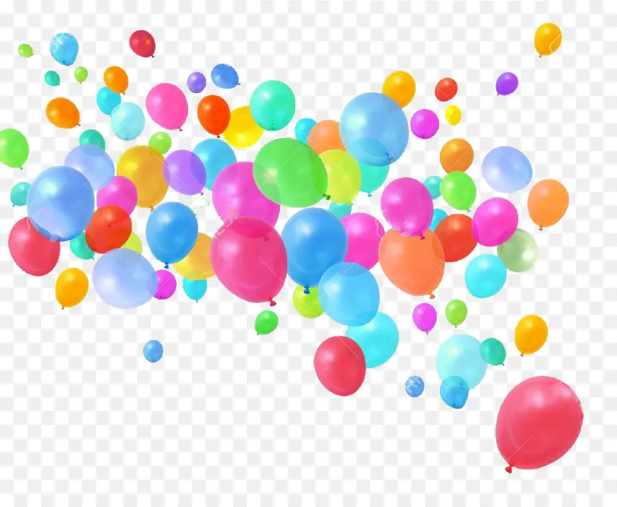 Ballons Colorés，Arc En Ciel PNG