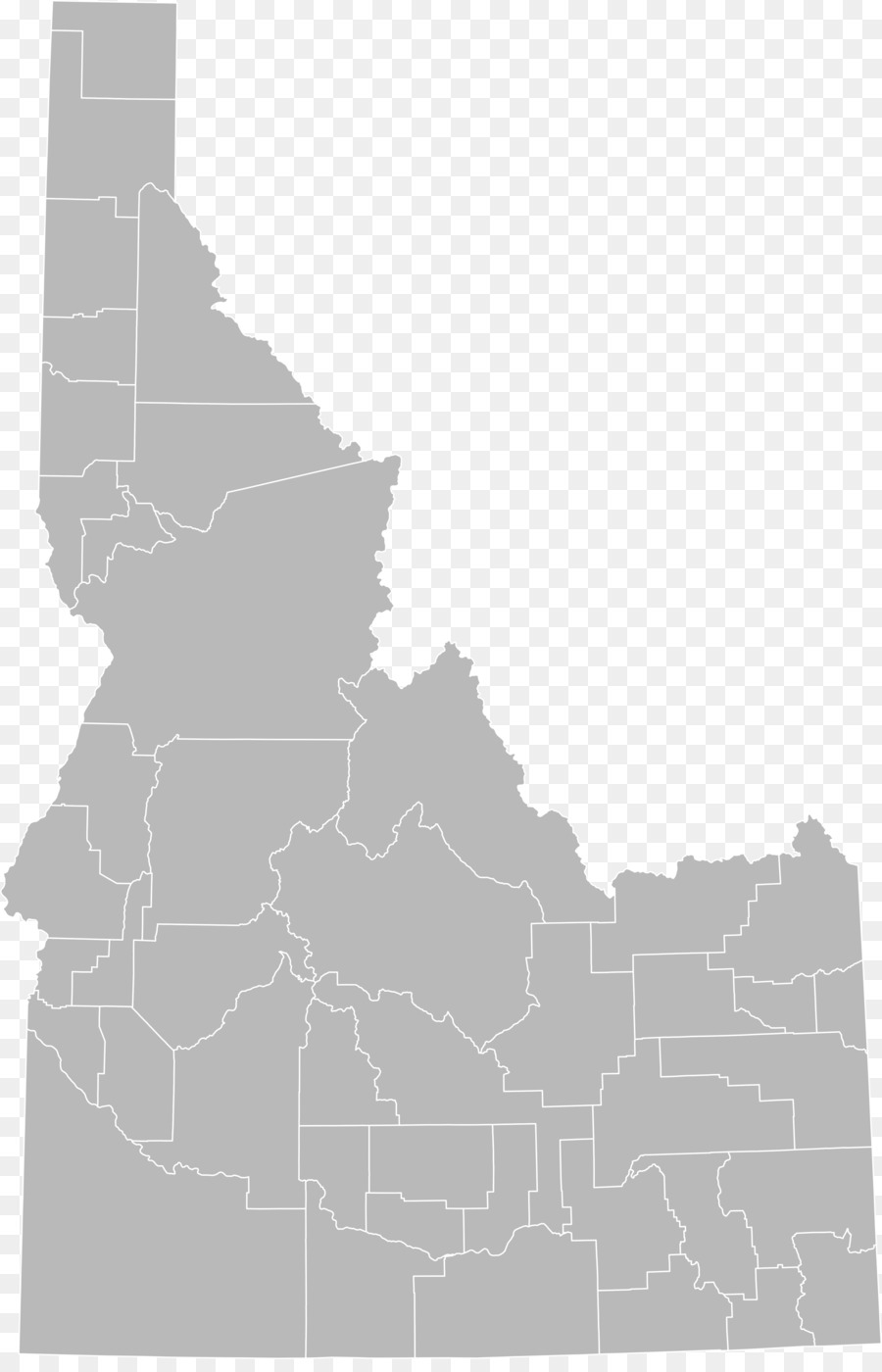 Carte De L'idaho，État PNG