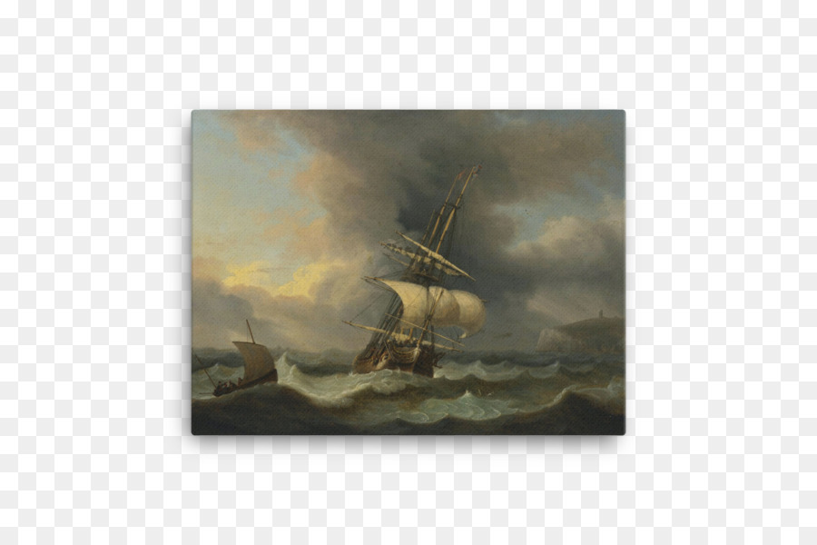Les Navires En Détresse Au Large D Une Côte Rocheuse，Peinture PNG