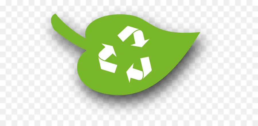 Feuille Verte，Symbole De Recyclage PNG