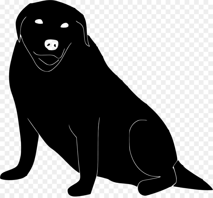 Silhouette De Chien，Noir PNG