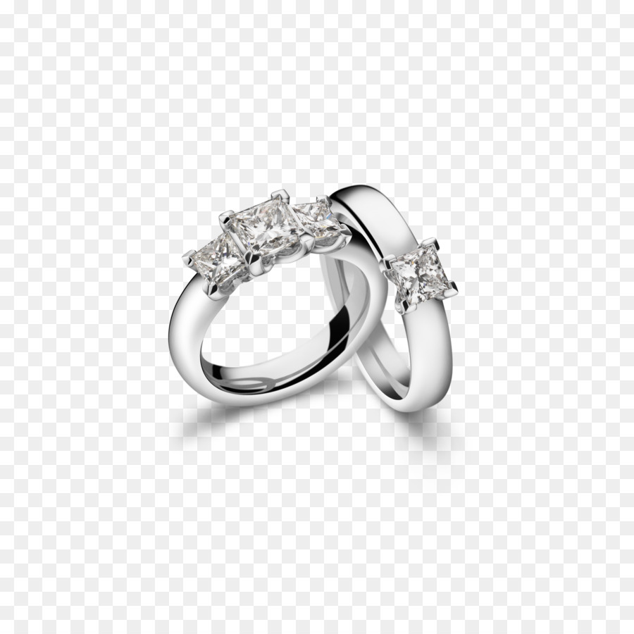 Bagues En Argent，Diamants PNG