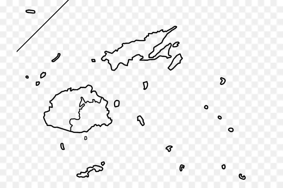 Carte，îles Fidji PNG
