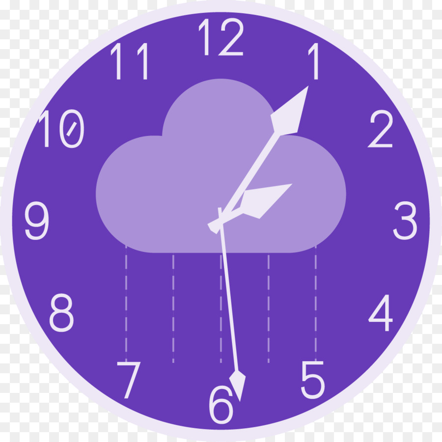 Horloge Avec Cloud，Temps PNG