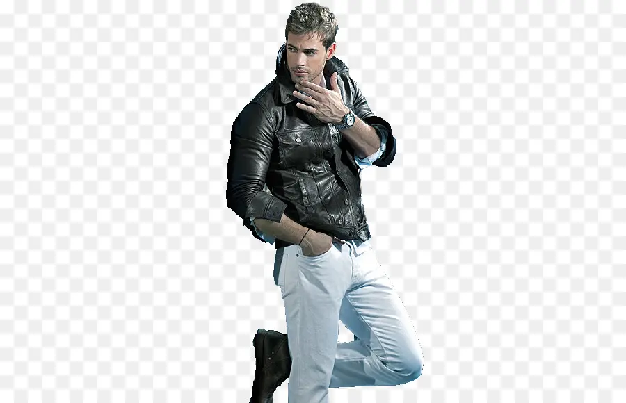 William Levy，Veste En Cuir PNG