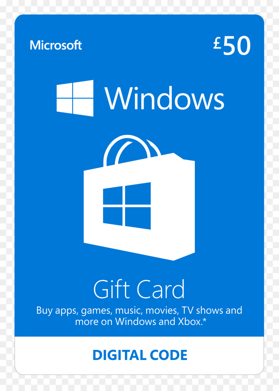 Carte Cadeau Windows，Microsoft PNG