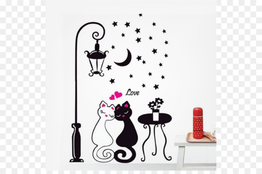 Chat，Autocollant Mural PNG