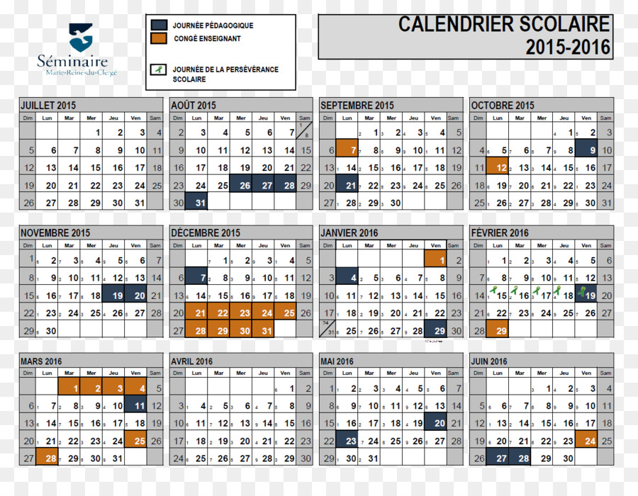 Commission Scolaire Du Lacsaintjean，Calendrier PNG