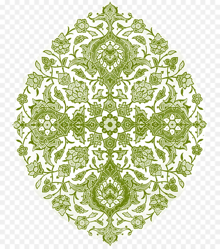 Motif Floral Vert，Conception PNG