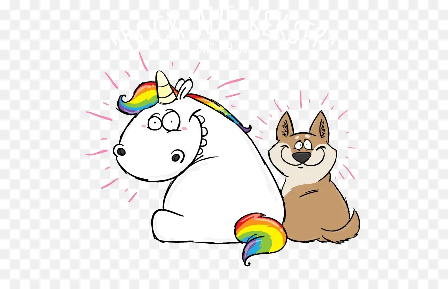 Licorne Et Chien，Licorne PNG