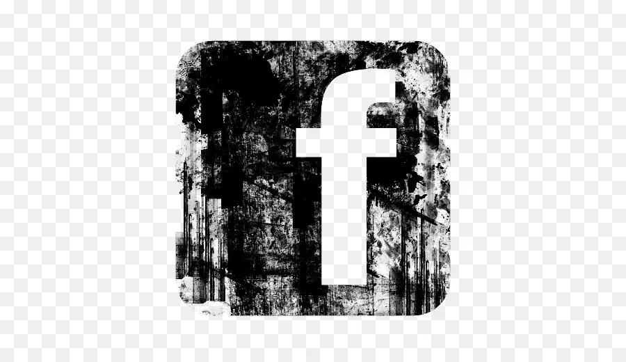 Logo Facebook Grunge，Réseaux Sociaux PNG