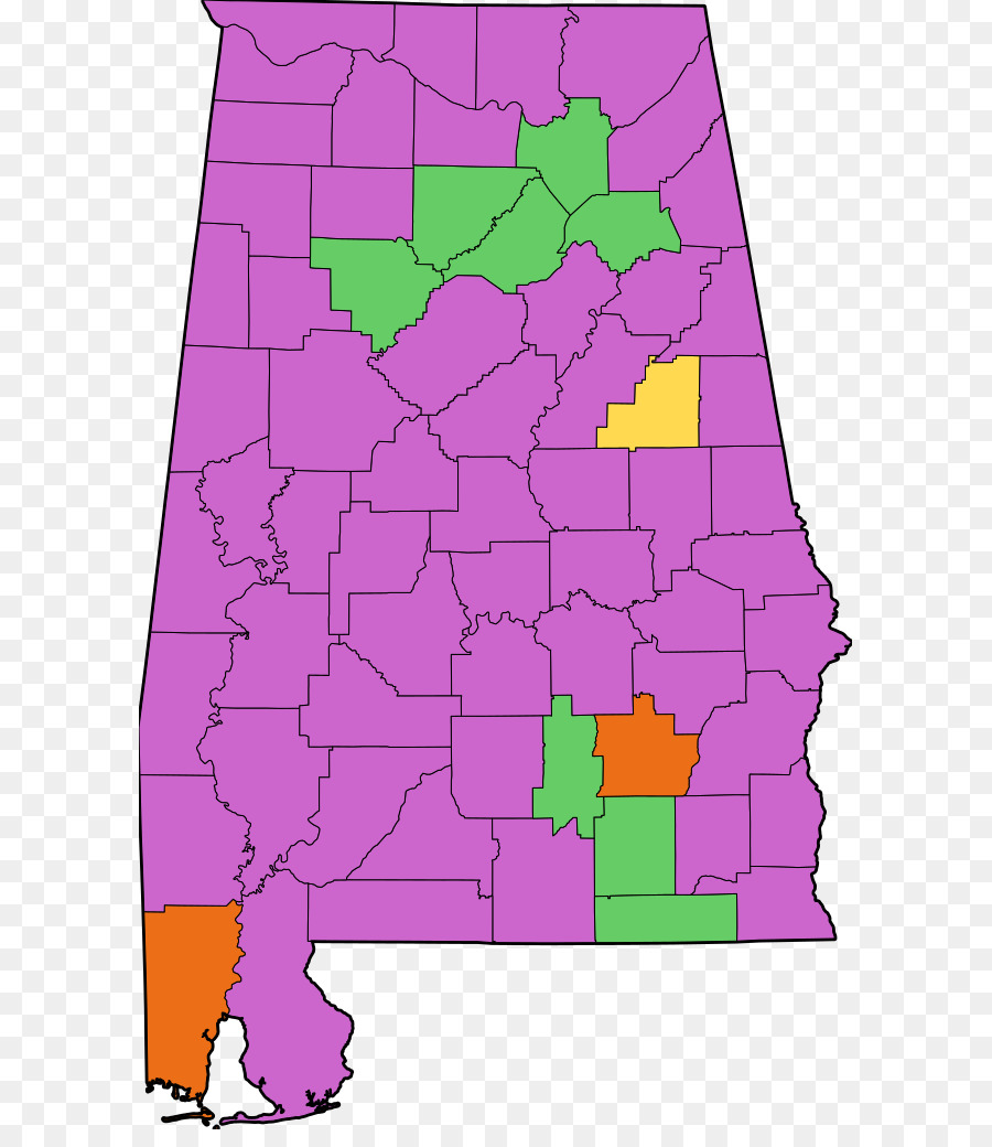 Alabama，Carte PNG