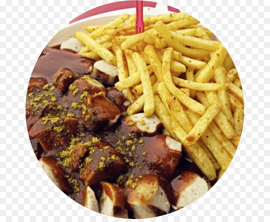 Saucisse Au Curry，Frites PNG