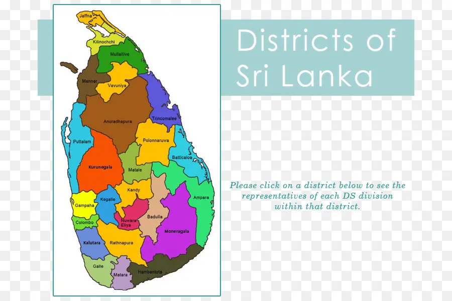 La Province De L Est，Les Districts De Sri Lanka PNG