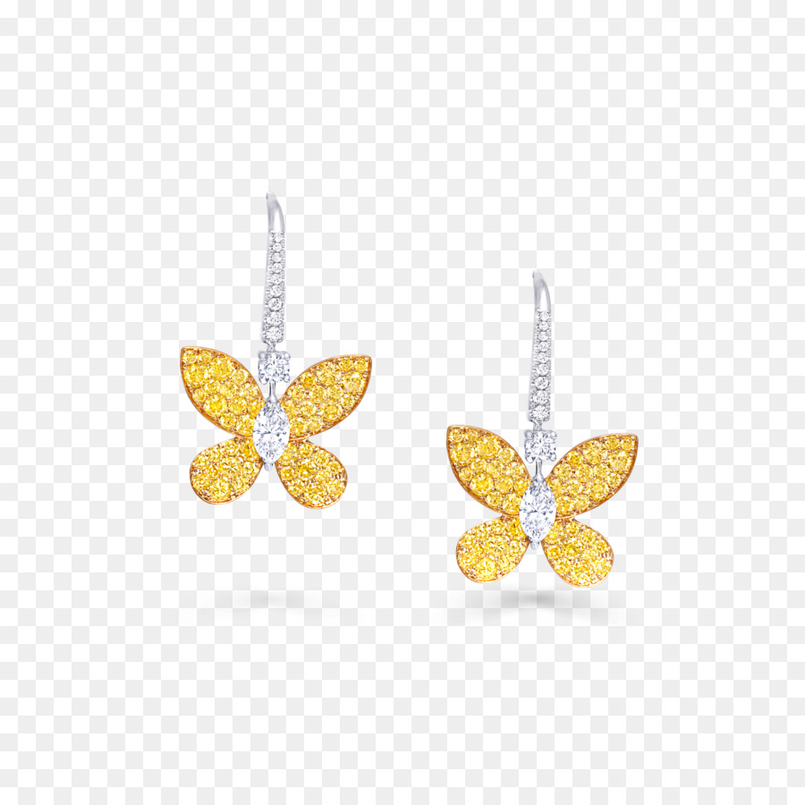 Boucles D'oreilles Papillon，Accessoires PNG