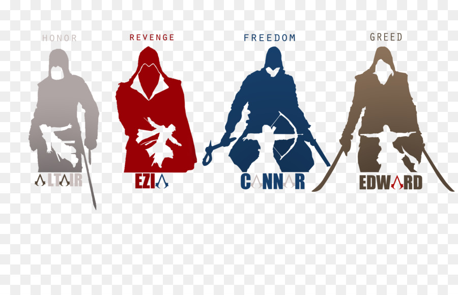 Personnages D'assassin's Creed，Silhouette PNG