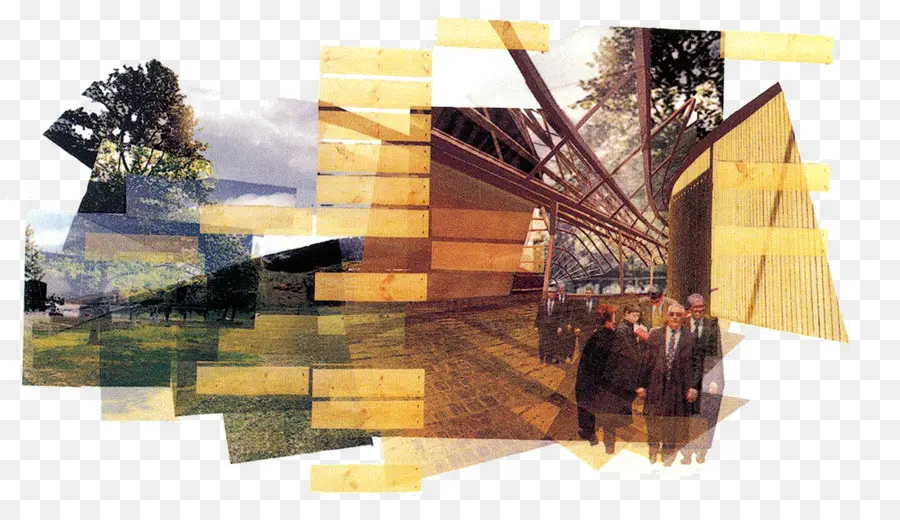 Collage De Personnes Et D'architecture，Collage PNG