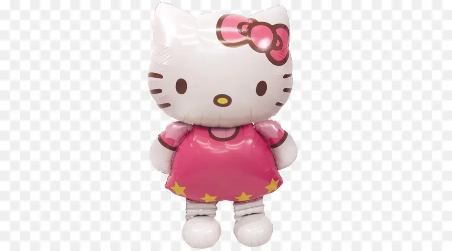 Peluche Hello Kitty，Robe Rose PNG