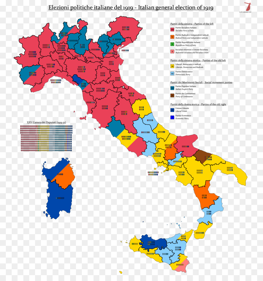 Italien Général Des élections De 2018，Les Régions De L Italie PNG