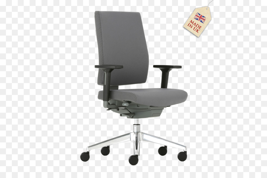 Chaise De Bureau Grise，Ergonomique PNG