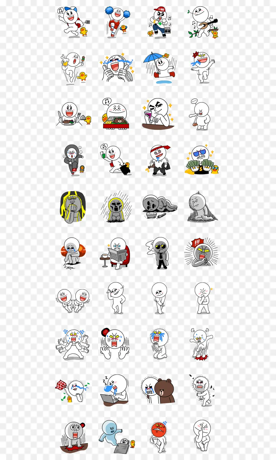 Autocollants De Griffonnage，Émojis PNG