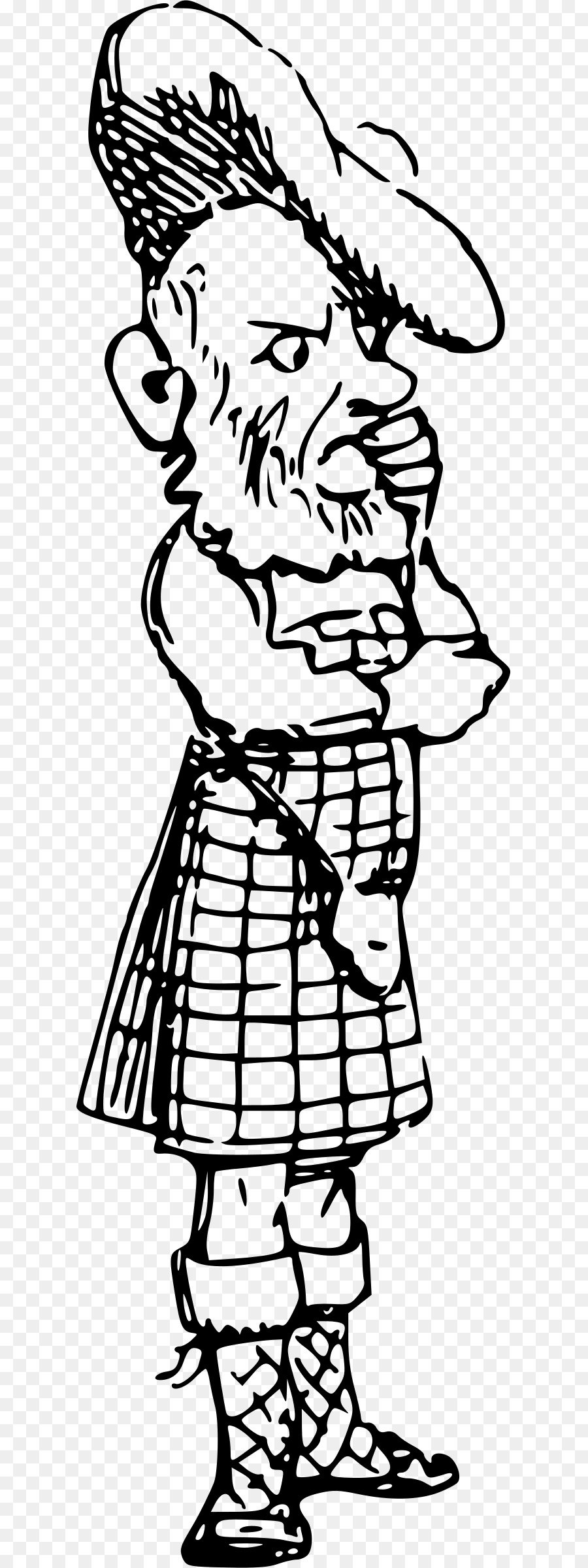 Homme écossais，Kilt PNG