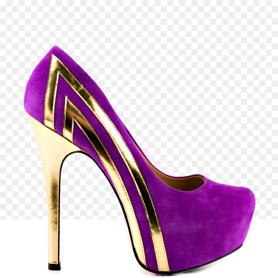 Talon Haut Violet，Chaussure PNG